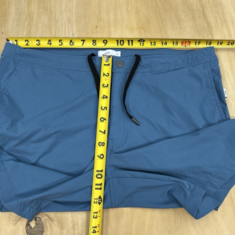 Onia The Calder Swim‎ Trunks Lined Shorts Mens 36x7 Blue Performance Drawstring - Picture 6 of 14